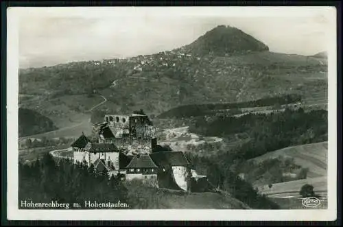 Foto AK Rechberg Schwäbisch Gmünd im Ostalbkreis, Hohenrechberg, Hohenstaufen