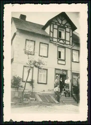 2x Foto Kasbach-Ohlenberg am Rhein Handlung Geschäft Hausansicht 1937