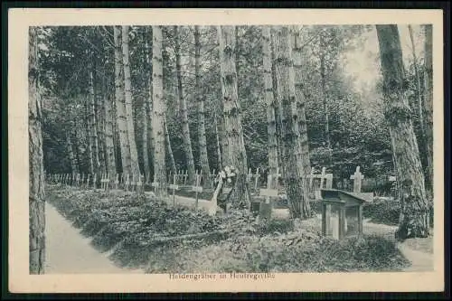 AK Heutrégiville bei Reims Heldengräber Marne Grand Est 1916 Feldpost gelaufen