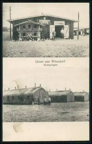 AK Wünsdorf Zossen in Brandenburg, Kriegslager 1916 Feldpost gelaufen