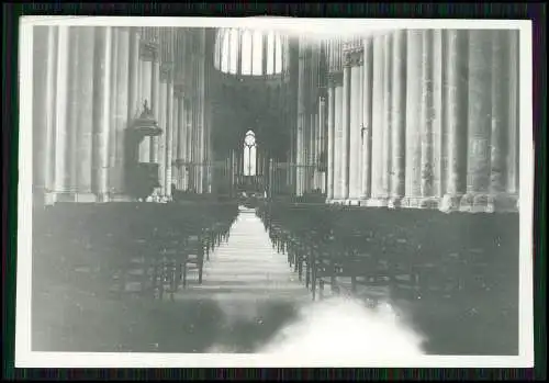 4x Foto der Wehrmacht Reims-Marne Kathedrale Kirche Detail innen außen u.a. 1941