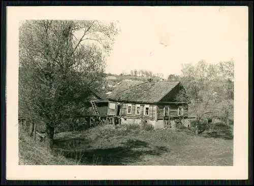 8x Foto Soldaten Wehrmacht Dorf Quartier Polnische und Russische Bauerngehöfte