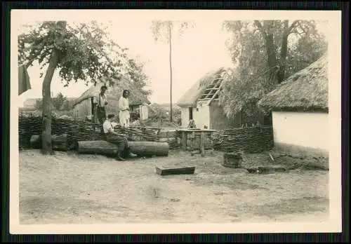 8x Foto Soldaten Wehrmacht Dorf Quartier Polnische und Russische Bauerngehöfte