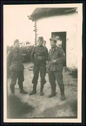 8x Foto Soldaten Wehrmacht Dorf Quartier Polnische und Russische Bauerngehöfte