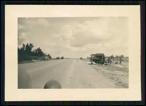3xFoto Fahrzeuge Wehrmacht Sieniawka Kleinschönau Bogatynia Polen Schlesien 1942