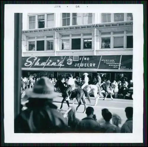 12x alte Foto El Paso Texas am Rio Grande USA um 1960 Show and Rodeo Parade