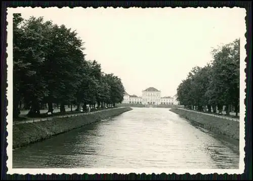 8x alte Foto Nymphenburg München Bayern, Königliches Schloss Nymphenburg um 1940