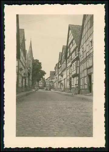 6x Foto Stadt in Niedersachsen ? Fachwerkhäuser Bahnhof Kirche Kopfsteinpflaster