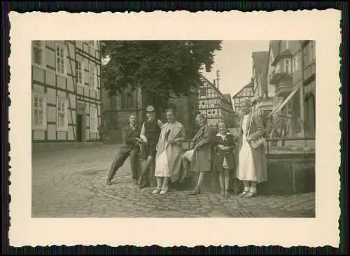 6x Foto Stadt in Niedersachsen ? Fachwerkhäuser Bahnhof Kirche Kopfsteinpflaster