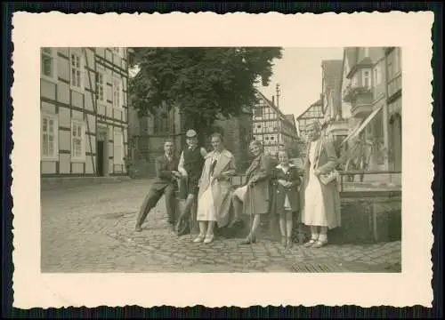 6x Foto Stadt in Niedersachsen ? Fachwerkhäuser Bahnhof Kirche Kopfsteinpflaster