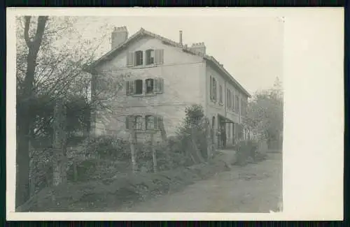 Foto AK 1. WK Schlacht bei Argonnen Haus mit Stacheldraht gesichert 1915