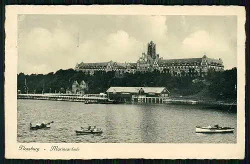 Foto AK Ansichtskarte Postkarte Flensburg Mürwik, Marineschule 1936 gelaufen