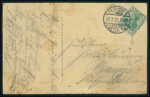 AK Damen Salon Orchester Zephora Direktor Franz Rambur 1912 gelaufen