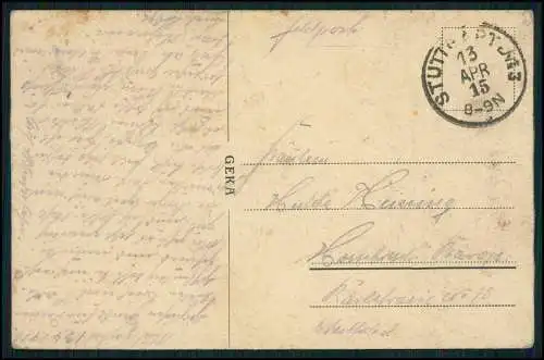 AK Stuttgart am Neckar, Kaiser Wilhelm Denkmal 1915 Feldpost gelaufen