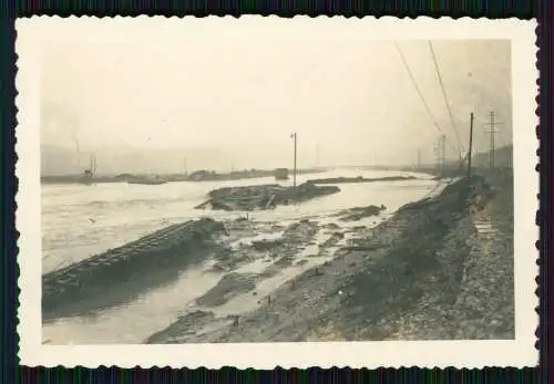 3x Foto schweres Hochwasser Brücken Fluss 1935 weitere Info sie Rückseite