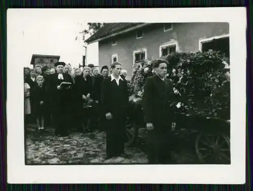 9x Foto Begräbnis Blumenschmuck Pferde ziehen den Wagen Trauermarsch 1935-38