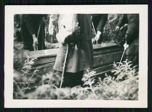 9x Foto Begräbnis Blumenschmuck Pferde ziehen den Wagen Trauermarsch 1935-38