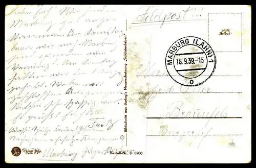 AK Barlog Soldatenleben heißt lustig sein Wehrmacht 1939 Feldpost gel. Marburg
