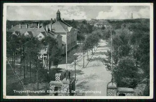 AK Königsbrück Oberlausitz Truppenübungsplatz Landpoststempel Kamenz Sachsen