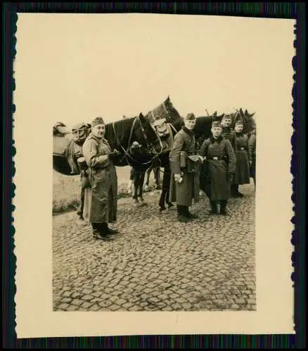 11x Foto Soldaten Wehrmacht Regiment Pferde Vormarsch Belgien Frankreich