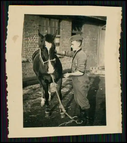 11x Foto Soldaten Wehrmacht Regiment Pferde Vormarsch Belgien Frankreich