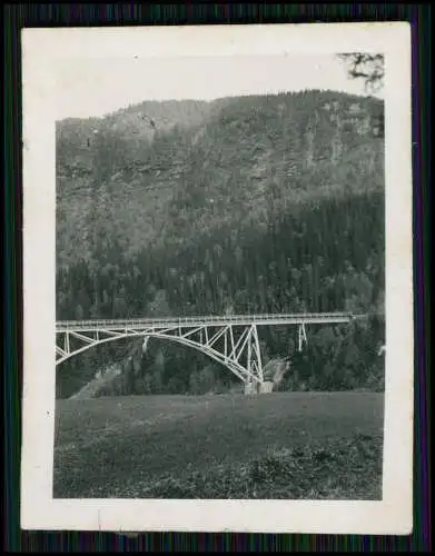 2x Foto Wehrmacht Brücke in Norwegen ? um 1940