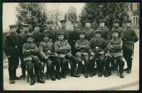 Foto AK 1. WK Stuttgart 20. Korporalschaft Vaihingen 1916 Feldpost gelaufen