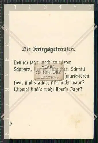 Foto Humoristisch Lustige Karikatur Soldatenleben mit dazugehöriger Beschreibung