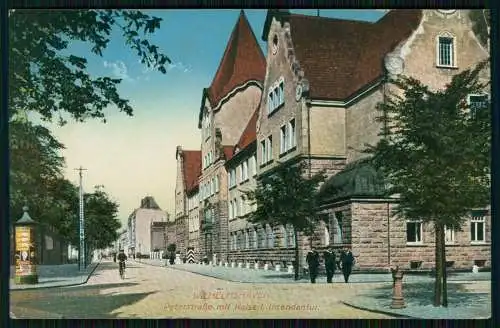 AK Wilhelmshaven Peterstraße mit Kaiserlicher Intendantur 1914 Feldpost gelaufen