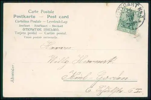 AK Ansichtskarte Stuttgart in Württemberg, Schloss Solitude 1910 gelaufen