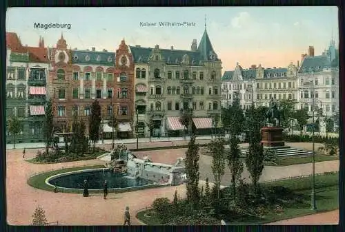 4x AK Magdeburg Sachsen-Anhalt an der Elbe diverse Ansichten 1913 gelaufen