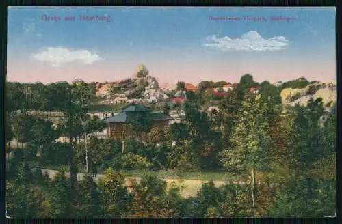 3x AK Hamburg Stellingen, Carl Hagenbecks Tierpark 1925 gelaufen