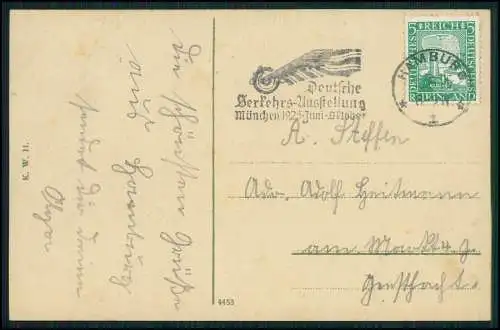 3x AK Hamburg Stellingen, Carl Hagenbecks Tierpark 1925 gelaufen