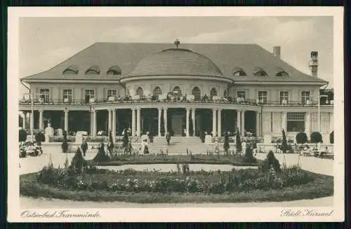 2x AK Ostseebad Travemünde Strandpavillon und städtischer Kursaal 1928 gelaufen