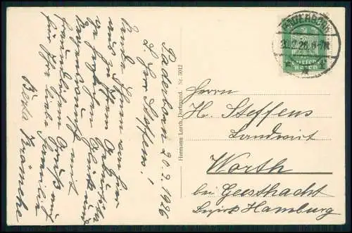 AK Paderborn Marienplatz mit Rathaus Straßenbahn 1926 gelaufen