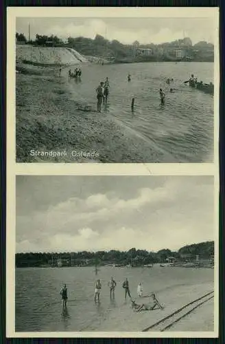 AK Hamburg Wandsbek Casino Strandpark Ostende Jungs 1938 gelaufen