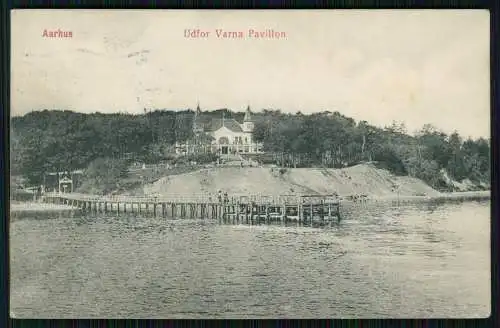 Århus Aarhus Dänemark, Pavillonen ved Varna, Pavillon 1912 gelaufen Antwerpen