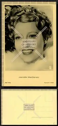 Foto AK Postkarte Schauspielerin Portrait Jeanette Mac Donald Ross Verlag Karte