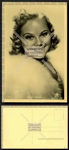 Foto AK Postkarte Schauspielerin Portrait - Sonja Henie - Ross Verlag Karte