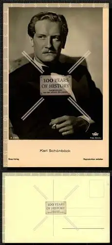 Foto AK Postkarte Schauspieler Portrait - Karl Schönböck - Ross Verlag Karte