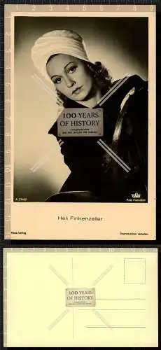 Foto AK Postkarte Schauspielerin Portrait - Heli Finkenzeller -Ross Verlag Karte