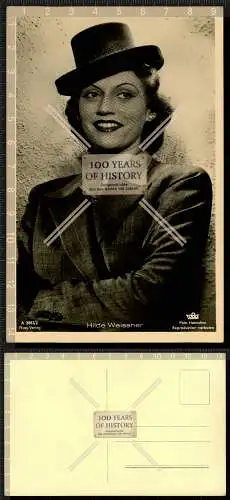 Foto AK Postkarte Schauspielerin Portrait - Hilde Weissner - Ross Verlag Karte