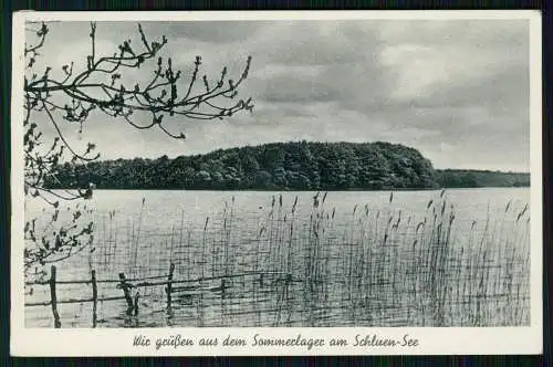 AK Der Schluensee Kossau Lebrade Plön Schleswig-Holstein 1939 gelaufen