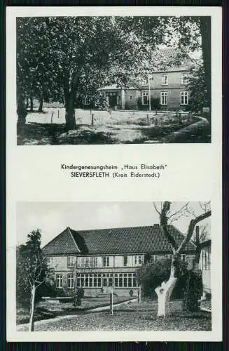 AK Sieversfleth Tetenbüll Genesungsheim Haus Elisabeth Landpost Wasserkoog 1939