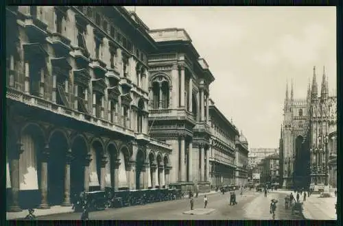 7x Foto und AK Milano Mailand Lombardia Italien diverse Ansichten 1925-40