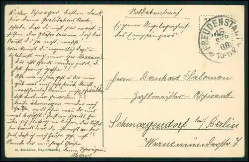 AK Freudenstadt im Schwarzwald Panorama Villenviertel 1908 gelaufen