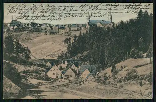 AK Freudenstadt im Schwarzwald Panorama 1908 gelaufen