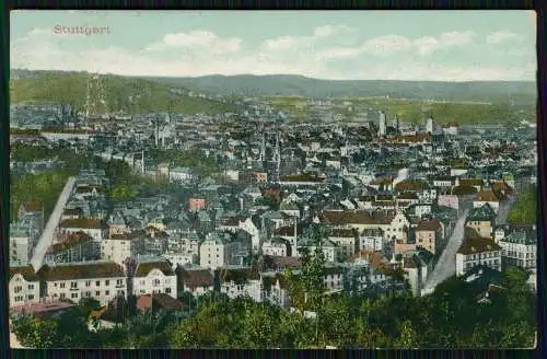 4x AK Stuttgart am Neckar diverse Ansichten 1910-20 gelaufen