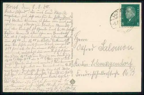 AK Niechorze Seebad Horst Pommern, Strandkörbe uvm. 1930 gelaufen