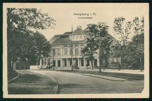 AK Kaliningrad Königsberg Ostpreußen Luisentheater 1918 Feldpost n. Berlin gel.